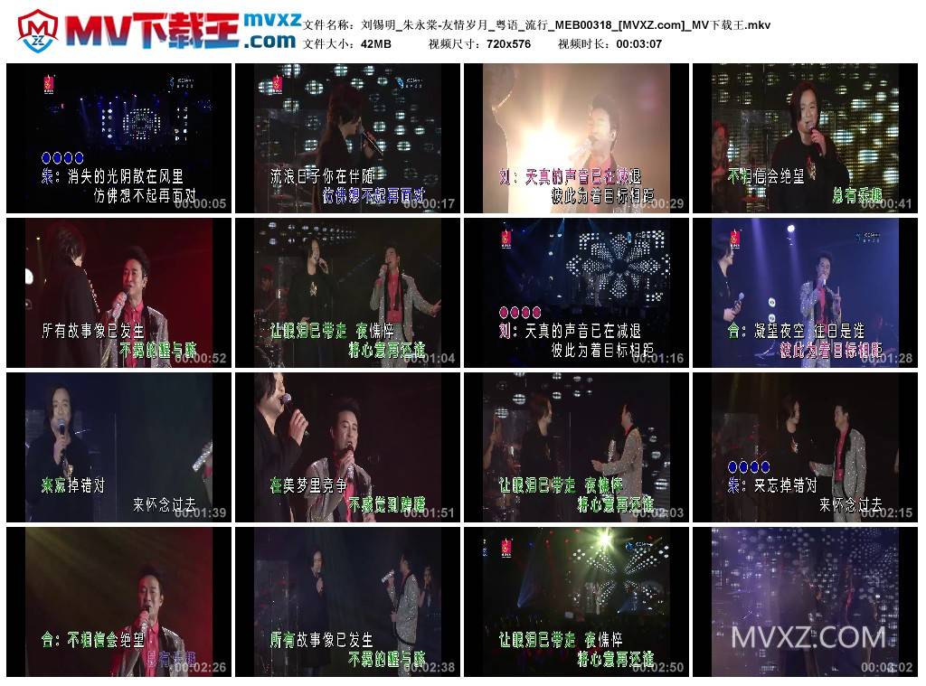 刘锡明_朱永棠-友情岁月_粤语_流行_MEB00318